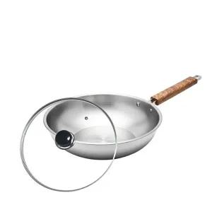 [퀸센스]퀸센스 올렌 3중바닥 IH인덕션 스텐 궁중팬28cm-유리커버