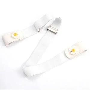 화이트 여성허리포인트 허리띠밴드 고무줄벨트