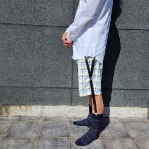 남성 셔츠빠짐 고정 멜빵 여름