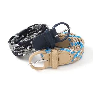 그레이 스카이 꽈배기 핀버클 벨트 2종 세트