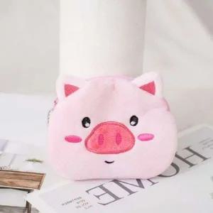 동물 동전지갑 돼지 카드 지퍼 여행 여행용 미니