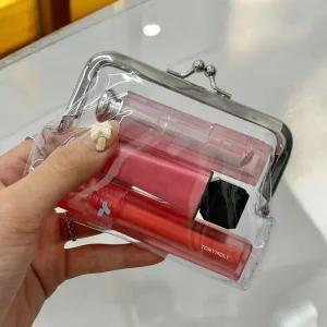 똑딱이 동전지갑 투명 파우치