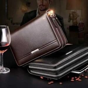 지퍼 데일리 남성용 더블 남자 장지갑 선물 클러치백