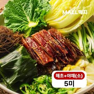 [2025 햇꽁치]몰먹지 구룡포 고급 과메기 5미+직접 키운 야채세트(소)