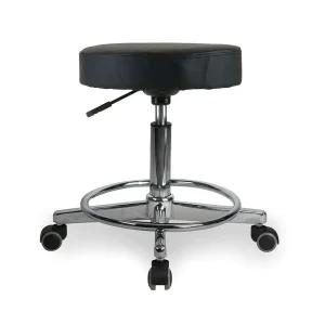 D41 진료의자 블랙 진찰상담용 의자 제도 화실 환의자 원형 회전 빵의자 보조 그림