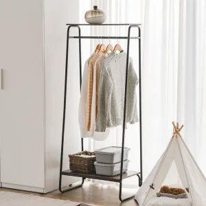 [아이리스] 스탠드 철제 옷걸이 선반 행거 PI-B2