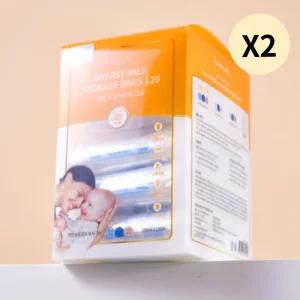 퍼펙션 아기 유아 변온 모유 저장팩 200ml 120매 X2개 BNS