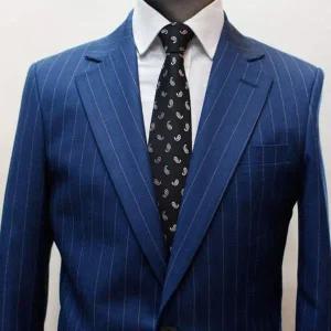 [콩심팥심]젠틀타이 블랙 페이즐리 자동넥타이 (폭8.5cm)