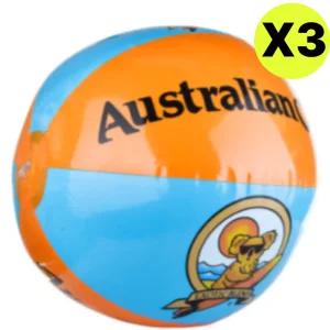 오스트레일리안 골드 비치볼 물놀이 공 정품 40cm 3개 BNS