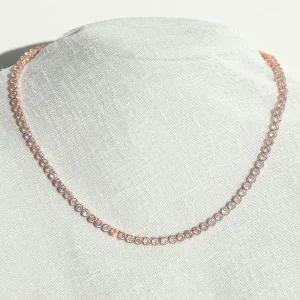 [콩심팥심]시후주얼리 3mm 시뮬럿다이아 Tennis 뱅글목걸이 EC236N