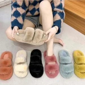 인기상품 병원 사무실 선생님 슬리퍼 겨울 용 털 퍼 실내화 [WFJ9JTY_251103]