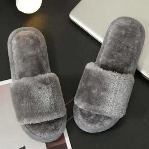 인기상품 겨울 용 실내화 사무실 선생님 근무 털 슬리퍼 코디 [WFJ9JTB_251103]