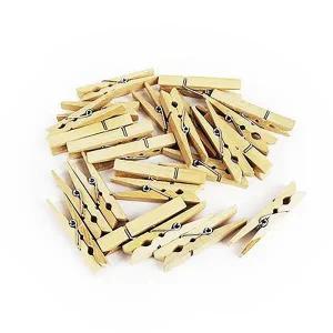 가랜드 장식 나무 집게 24개입 캠핑 문구 소품 정리