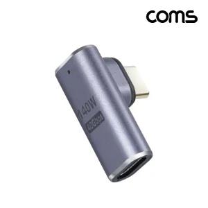 Coms USB4.0 Gen3 Type C to 꺾임 젠더 E MarkerUSB40CTOC CTOC TYPECTOC USB40GEN3TYPECTOC