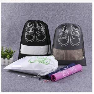 현관 신발정리 신발주머니 신발포켓 파우치 보관 깔끔 투명창 캐리어 짐가방정리 신발보관 부직포 깔끔