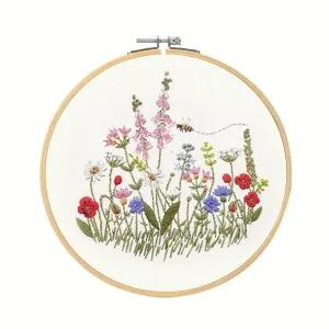 GDM 집콕 털실 펀칭 취미 자수 꽃밭 패키지세트 (WE6C33D)