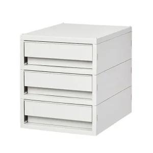 고품질 뉴트로 소품함 중형 3단 문구 사무용품 (WE6E761)