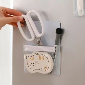 자석 포켓 냉장고 투명 수납함