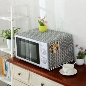 헤링본 전자레인지 덮개 그레이