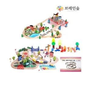 브레인숲 pipo 삐뽀 도시건설 기차레일세트 223 유치원 어린이집 학원 교습 교구 단체 창의력