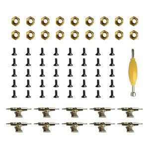 96mm 핑거보드 스케이트보드 나무 데크 부품 키트를 위한 EBCO 10배 트럭 및 40배 나사 20배 너트 스패너 도구