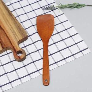 [콩심팥심]나무뒤집개 일자 뒤집개 옻칠