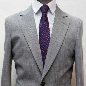 젠틀타이 네이비 하트 자동넥타이 (폭6.5cm) (WE704DE)