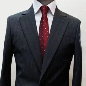 젠틀타이 와인 도트 자동넥타이 (폭6.5cm) (WE704C8)