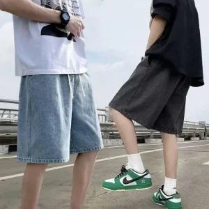 [아우트]쿨 루즈핏 남성데님팬츠 밴딩 고무줄 스판