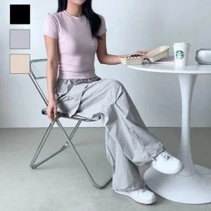 [아우트]여자조거팬츠 여름 스트링팬츠