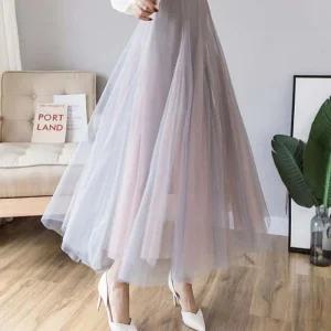 [아우트]롱스커트 쉬폰 샤스커트 밴딩치마 3색