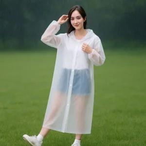 [아우트]다회용 여름 등산용 EVA 우의