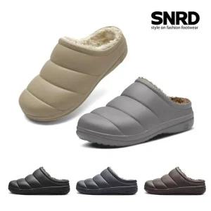 [무료배송][빅사이즈] Winter 남녀공용 초경량 패딩 방한 털-뮬 슬리퍼