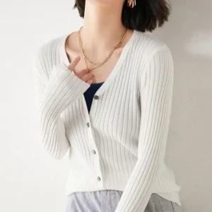 [아우트]골지 슬림핏 아우터 여성가디건 롱가디건