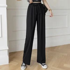 [아우트]찰랑 쿨링 와이드 롱ver 가벼운 바지 1P