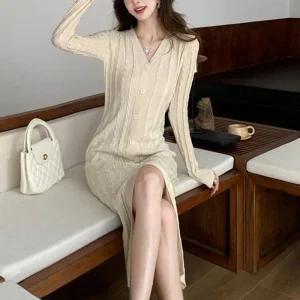 [아우트]롱원피스 슬림핏 패션원피스 글램룩 2컬러