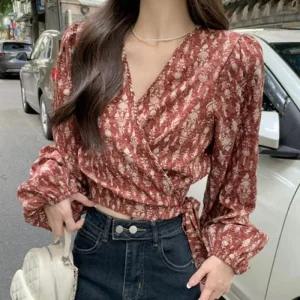 [아우트]랩 로맨틱 패션티셔츠 슬리브 블라우스