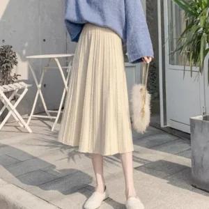 [아우트]롱스커트 니트스커트 미드스커트 겨울스커