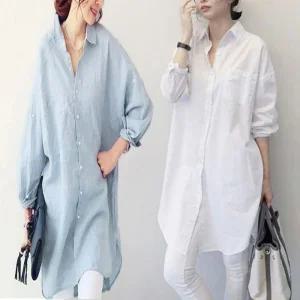 [아우트]남방 루즈핏 여름 얇은 형광티셔츠 셔츠 2색