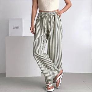 [아우트]스트라이프 여자편한바지 일자핏 통바지 5색