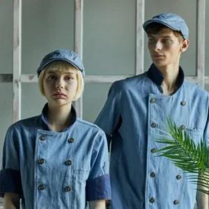 [아우트]위생복 직원유니폼 서빙복 주방 7부조리복