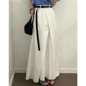 [아우트]사선 랩스커트 여자치마 치마 체형커버 1P