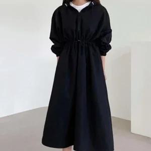 [아우트]캐쥬얼 아노락원피스 겨울원피스 가을원피