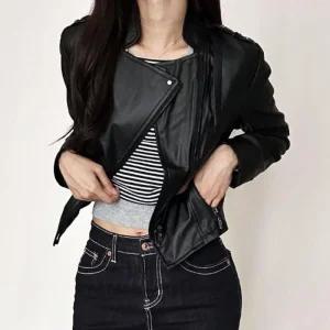 [아우트]클래식 슬림 라이더자켓 아우터 심플 레더