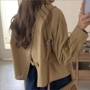 [아우트]오버핏셔츠 린넨셔츠 루즈핏셔츠