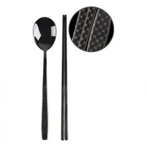 고급 스테인리스 숟가락 국산 이온 비바 블랙 (49HEK)