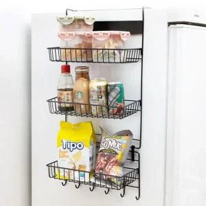 [콩심팥심]주방벽 선반 수납걸이 양념통 수납 정리대 철제 행거