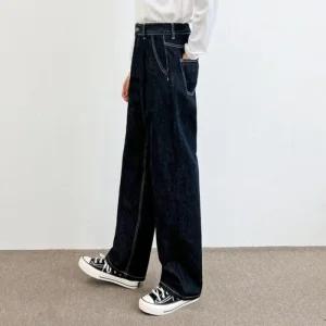 핀턱 적은 청바지 통넓은바지 남자 와이드 물빠짐 (49UBs)