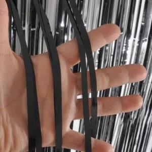 벽꾸미기 파티 파티소품 커튼 블랙 포토존소품 (49h1n)