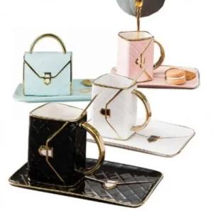 선물컵 도자기컵 도자기 핸드백 커피잔 카페컵 (49eLz)